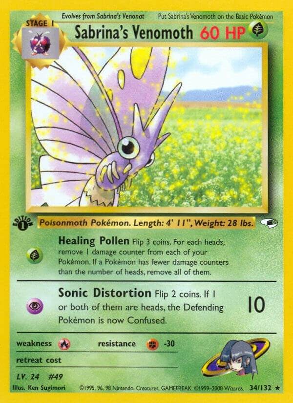Image for Sabrina's Venomoth (034/132) (Gym Heroes) (G1) - Pokemon
