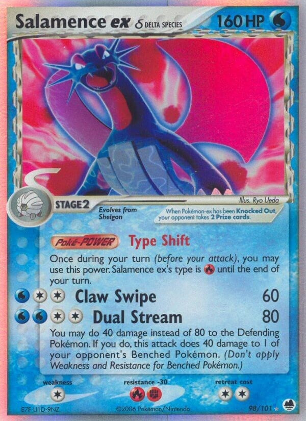 Image for Salamence ex (Delta Species) (98/101) (EX Dragon Frontiers) (DF) - Pokemon