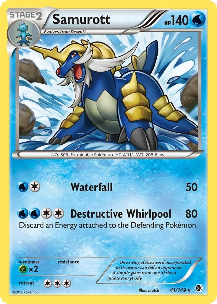 Image for Samurott (41/149) (Boundaries Crossed) (BCR) - Pokemon