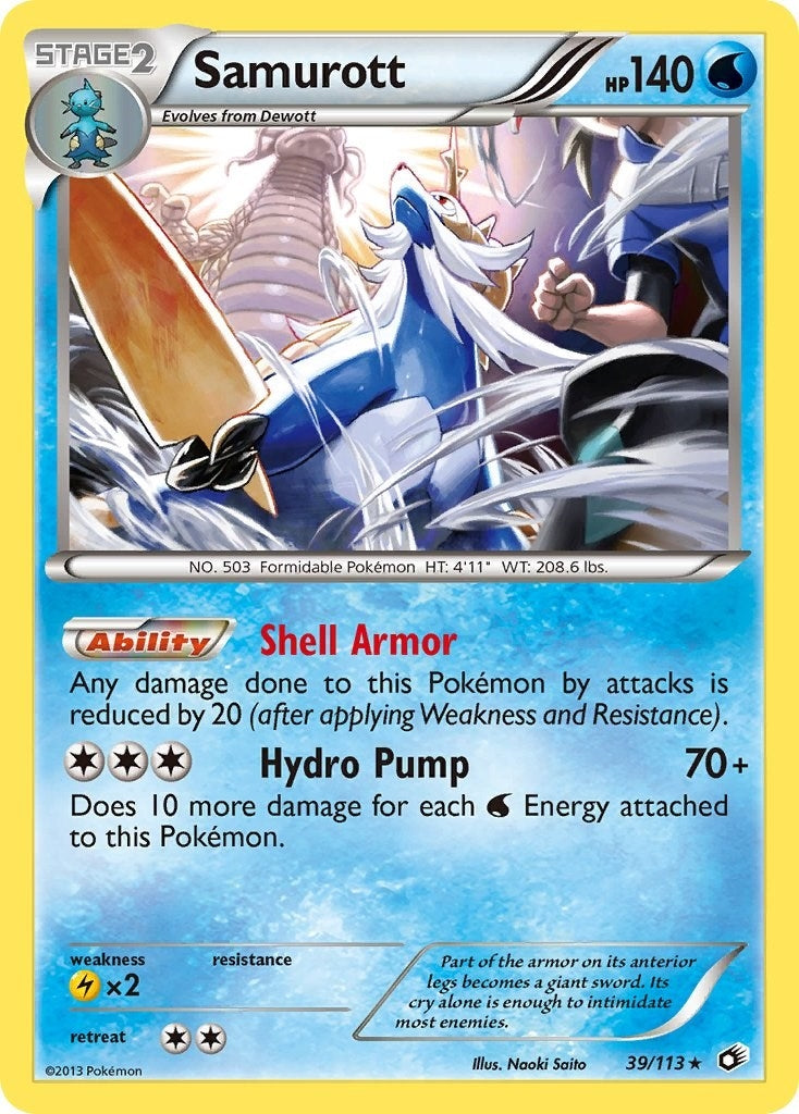 Image for Samurott (39/113) (Legendary Treasures) (LTR) - Pokemon