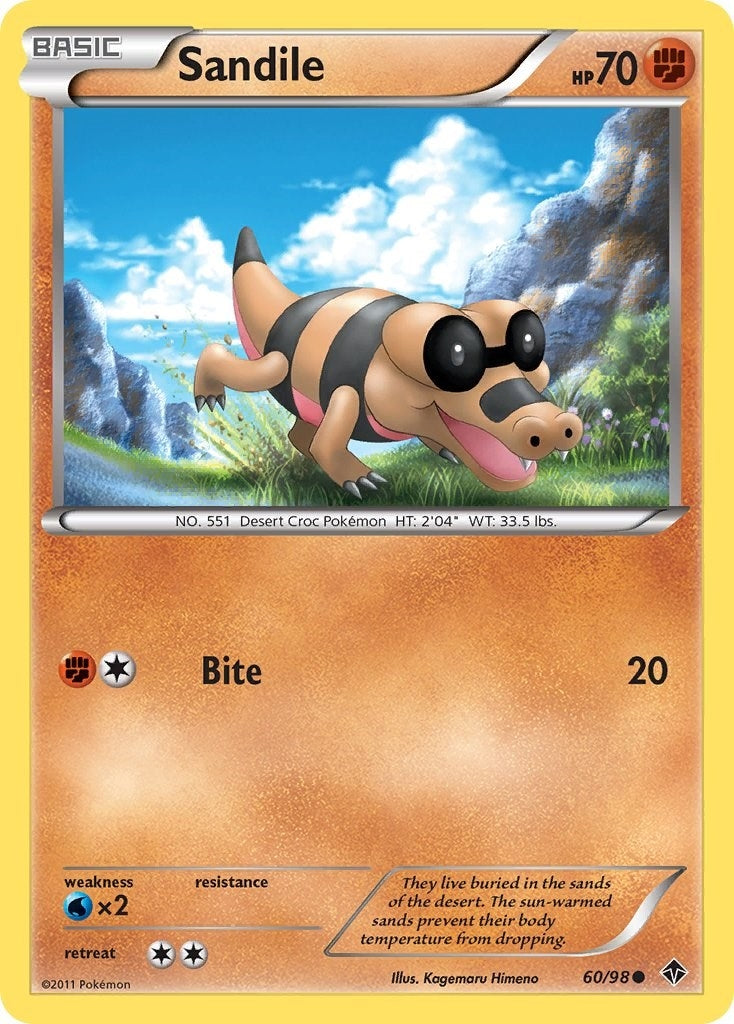 Image for Sandile (60/98) (Emerging Powers) (EPO) - Pokemon