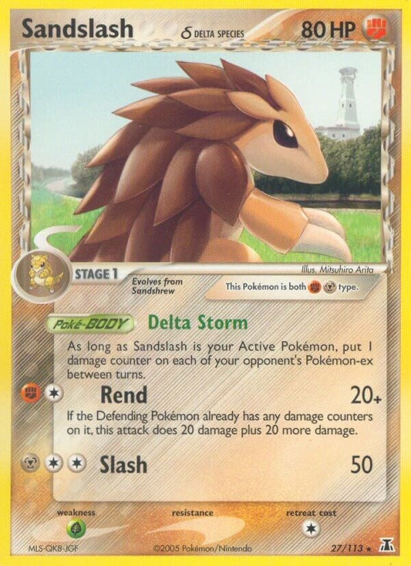 Image for Sandslash (Delta Species) (27/113) (EX Delta Species) (DS) - Pokemon