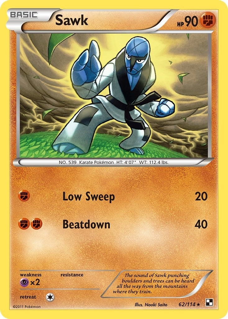 Image for Sawk (62/114) (Black and White) (BLW) - Pokemon