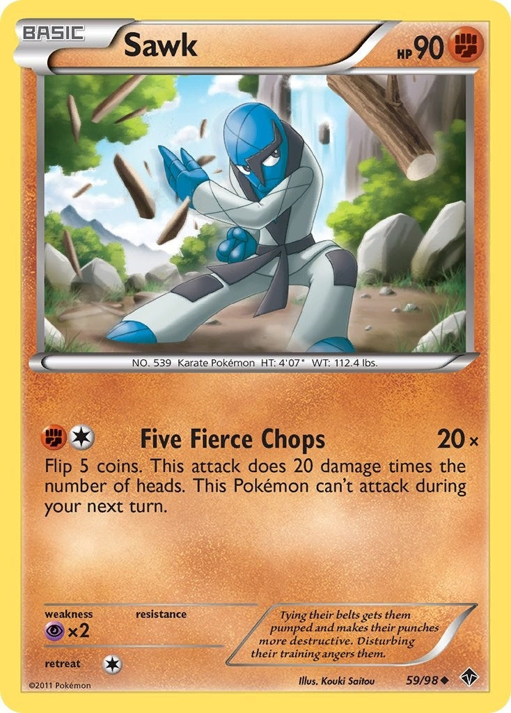 Image for Sawk (59/98) (Emerging Powers) (EPO) - Pokemon