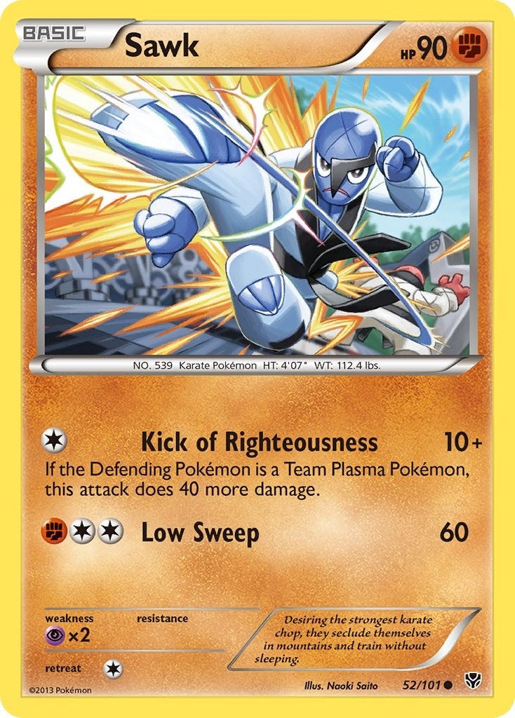 Image for Sawk (52/101) (Plasma Blast) (PLB) - Pokemon