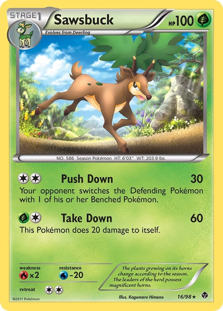 Image for Sawsbuck (16/98) (Emerging Powers) (EPO) - Pokemon