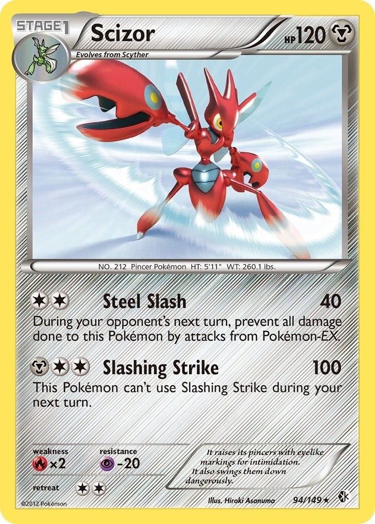 Image for Scizor (94/149) (Boundaries Crossed) (BCR) - Pokemon
