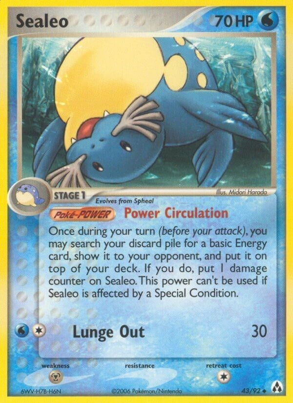 Image for Sealeo (43/92) (EX Legend Maker) (LM) - Pokemon