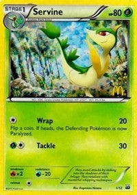 Image for Servine (001/012) (McDonald's Promos 2012) (M12) - Pokemon