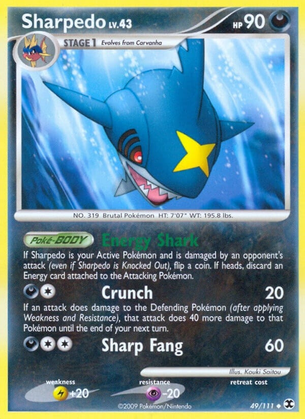 Image for Sharpedo (49/111) (Rising Rivals) (RR) - Pokemon