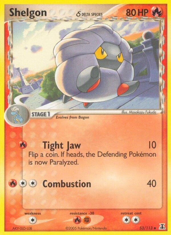 Image for Shelgon - 053/113 (Delta Species) (53/113) (EX Delta Species) (DS) - Pokemon