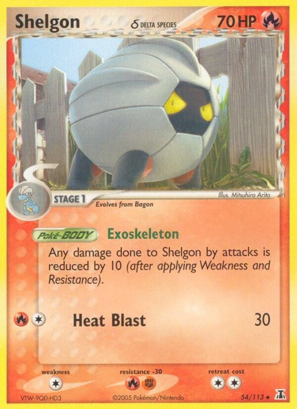 Image for Shelgon - 054/113 (Delta Species) (54/113) (EX Delta Species) (DS) - Pokemon
