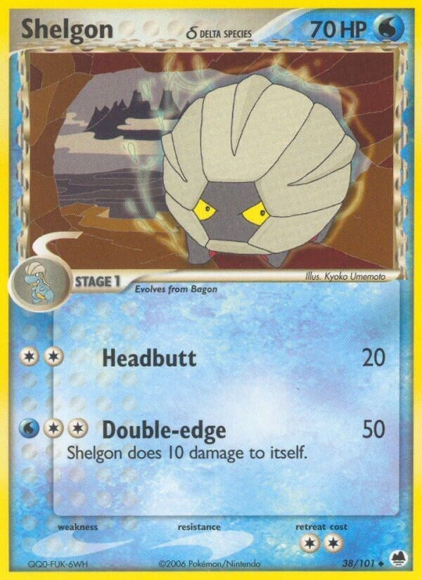 Image for Shelgon (Delta Species) (38/101) (EX Dragon Frontiers) (DF) - Pokemon