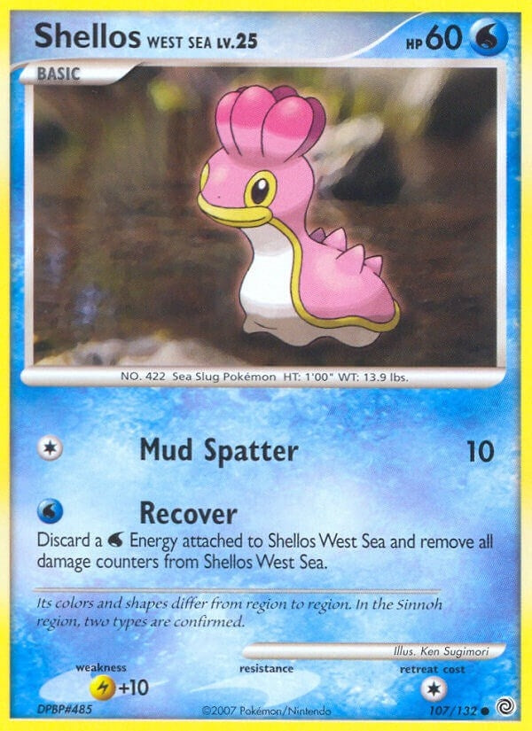 Image for Shellos West Sea (107/132) (Secret Wonders) (SW) - Pokemon