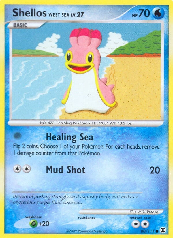 Image for Shellos West Sea (80/111) (Rising Rivals) (RR) - Pokemon
