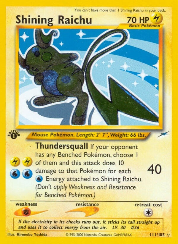 Image for Shining Raichu (111/105) (Neo Destiny) (N4) - Pokemon