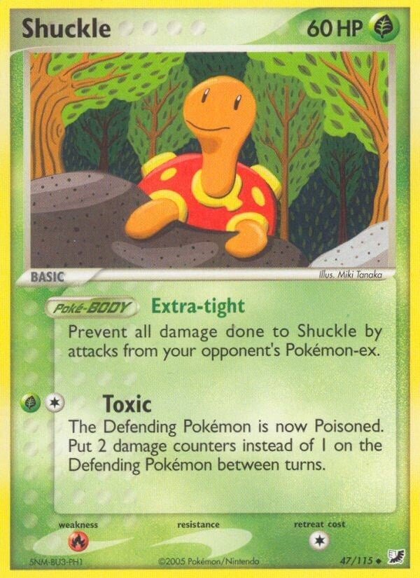 Image for Shuckle (47/115) (EX Unseen Forces) (UF) - Pokemon