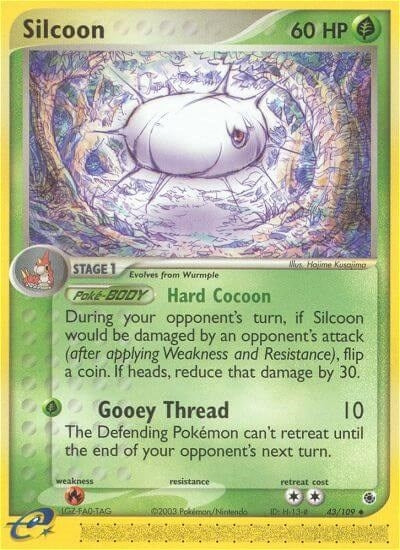 Image for Silcoon (43/109) (EX Ruby and Sapphire) (RS) - Pokemon