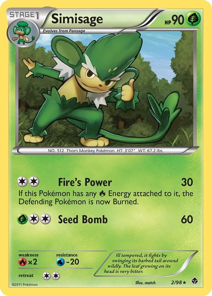 Image for Simisage (2/98) (Emerging Powers) (EPO) - Pokemon