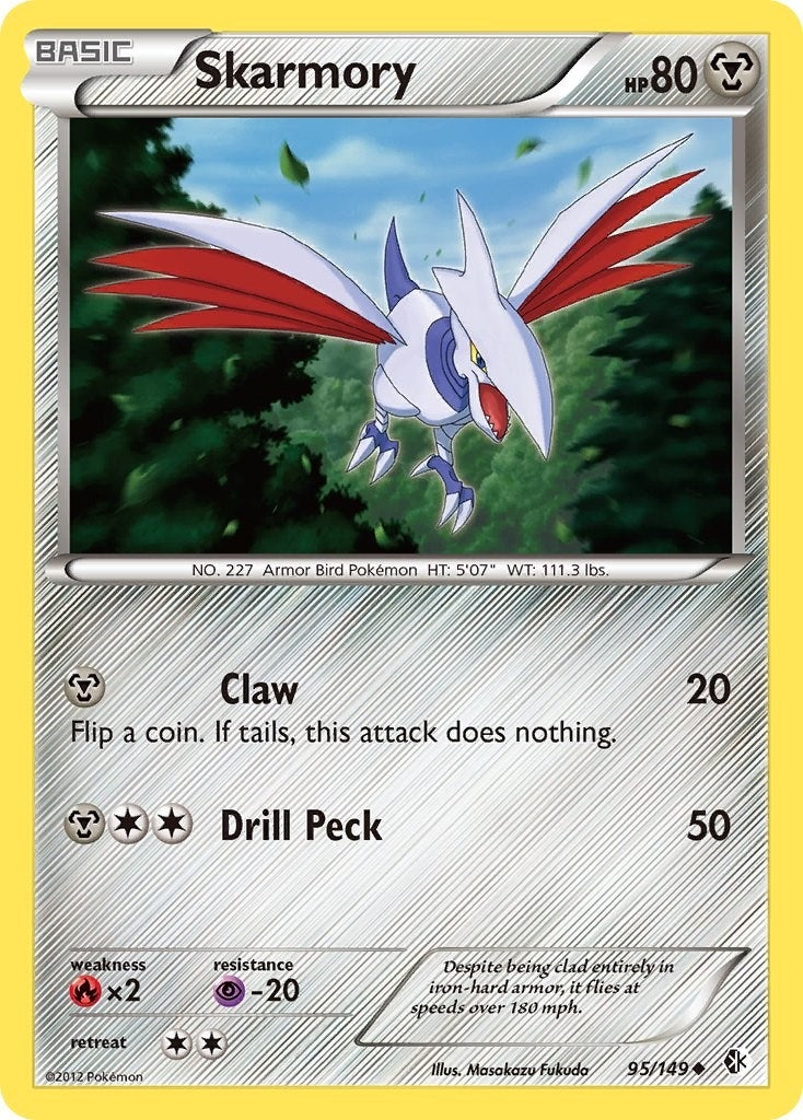 Image for Skarmory (95) (95/149) (Boundaries Crossed) (BCR) - Pokemon