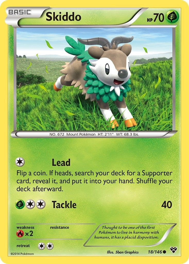 Image for Skiddo (18/146) (XY Base Set) (XY) - Pokemon