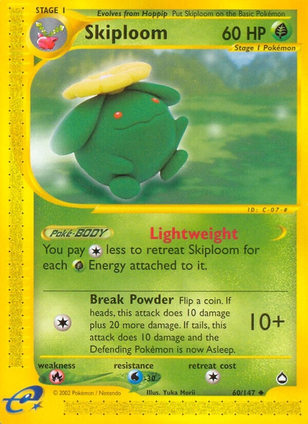 Image for Skiploom (060/147) (Aquapolis) (AQ) - Pokemon