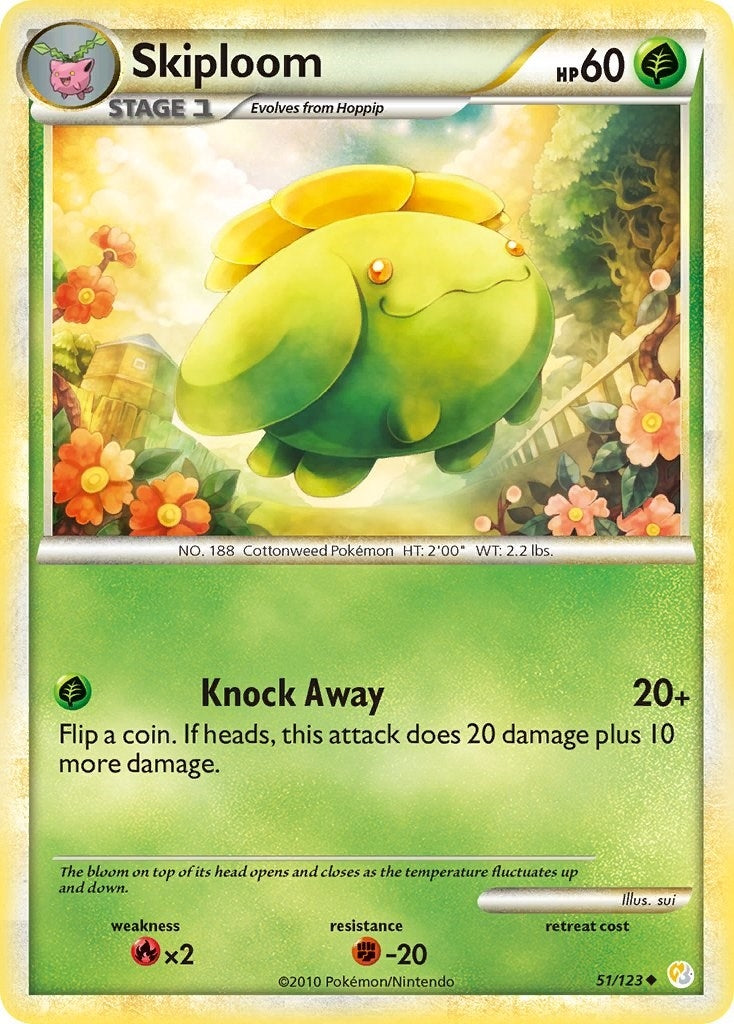 Image for Skiploom (51/123) (HeartGold SoulSilver) (HS) - Pokemon