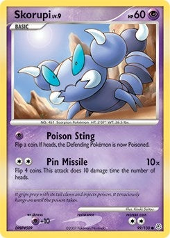 Image for Skorupi (99/130) (Diamond and Pearl) (DP) - Pokemon