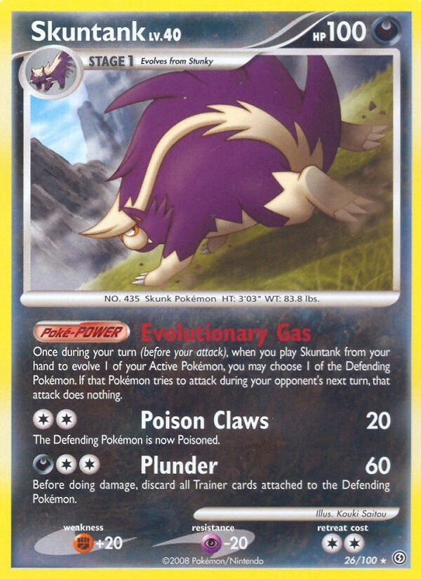 Image for Skuntank (26/100) (Stormfront) (SF) - Pokemon