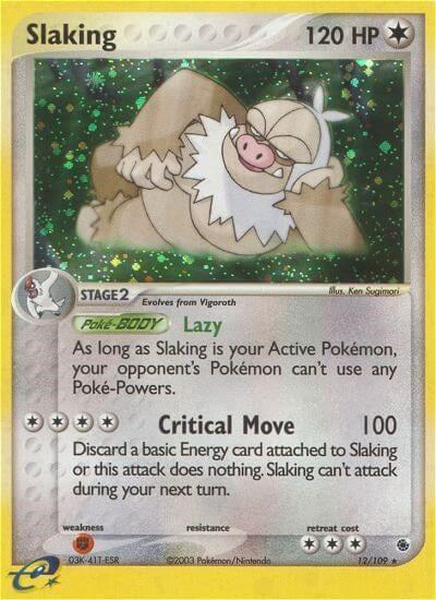 Image for Slaking (12/109) (EX Ruby and Sapphire) (RS) - Pokemon
