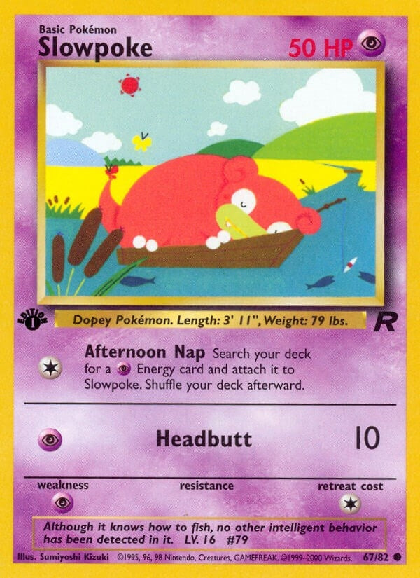 Image for Slowpoke (67/82) (Team Rocket) (TR) - Pokemon