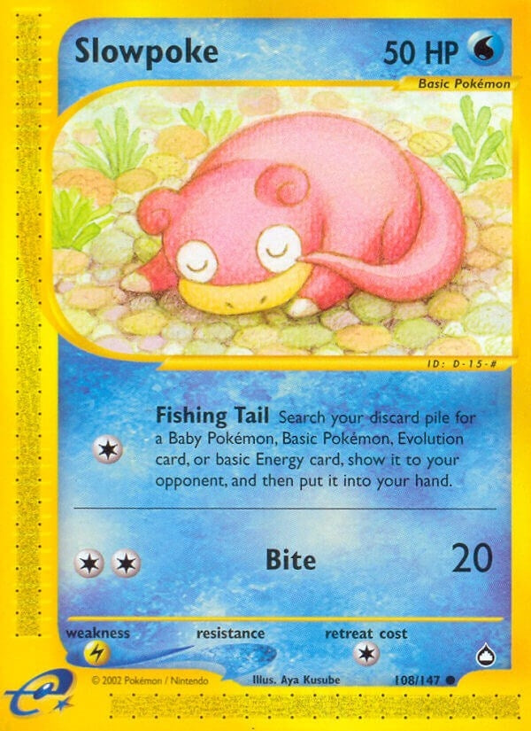 Image for Slowpoke (108/147) (Aquapolis) (AQ) - Pokemon