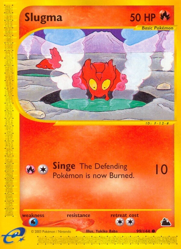 Image for Slugma (99) (099/144) (Skyridge) (SK) - Pokemon