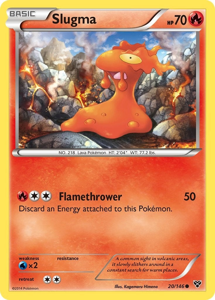 Image for Slugma (20/146) (XY Base Set) (XY) - Pokemon