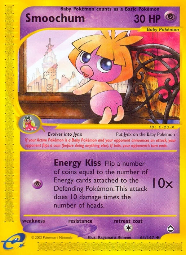Image for Smoochum (061/147) (Aquapolis) (AQ) - Pokemon