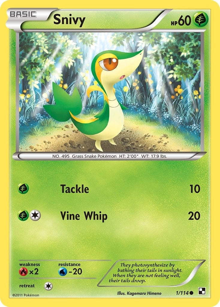 Image for Snivy (1) (1/114) (Black and White) (BLW) - Pokemon