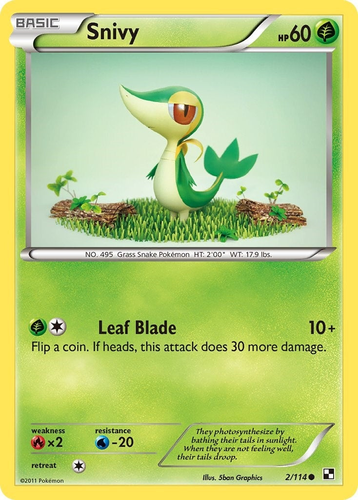 Image for Snivy (2) (2/114) (Black and White) (BLW) - Pokemon