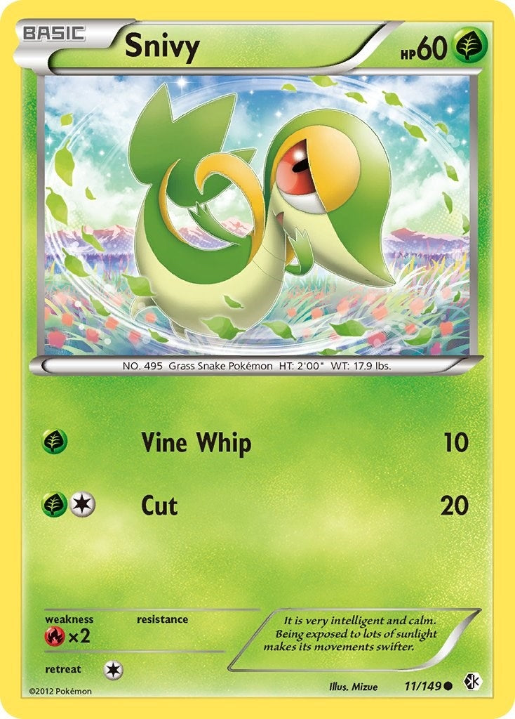 Image for Snivy (11/149) (Boundaries Crossed) (BCR) - Pokemon