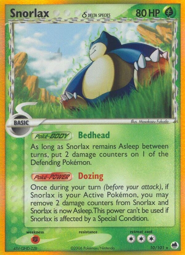 Image for Snorlax (Delta Species) (10/101) (EX Dragon Frontiers) (DF) - Pokemon