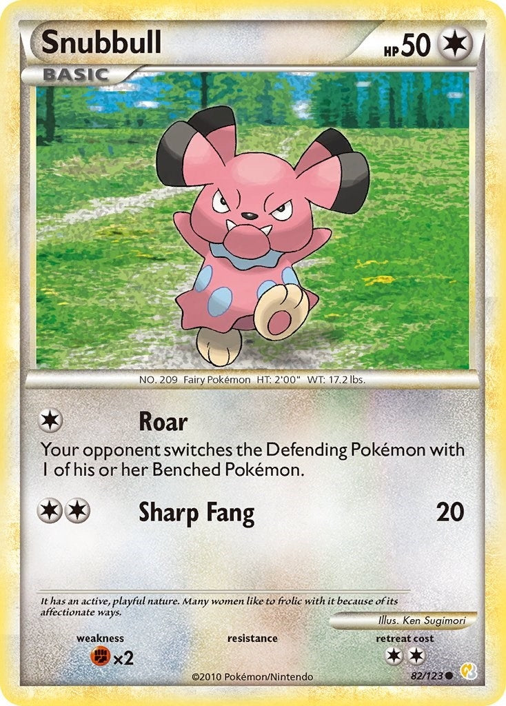 Image for Snubbull (82/123) (HeartGold SoulSilver) (HS) - Pokemon