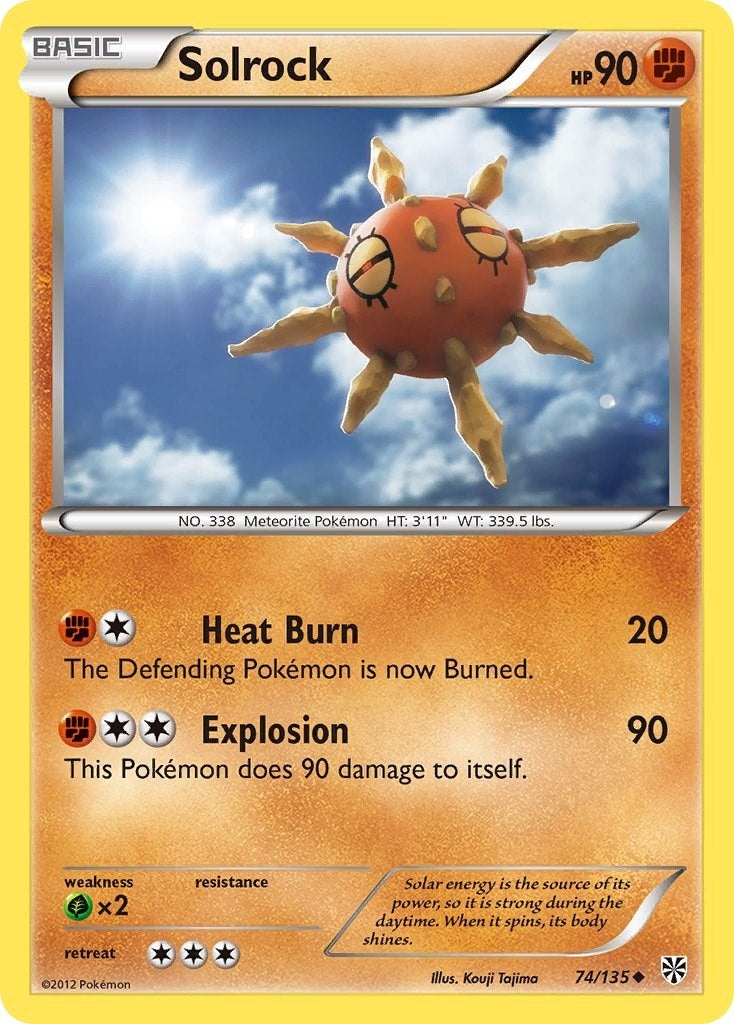 Image for Solrock (74/135) (Plasma Storm) (PLS) - Pokemon