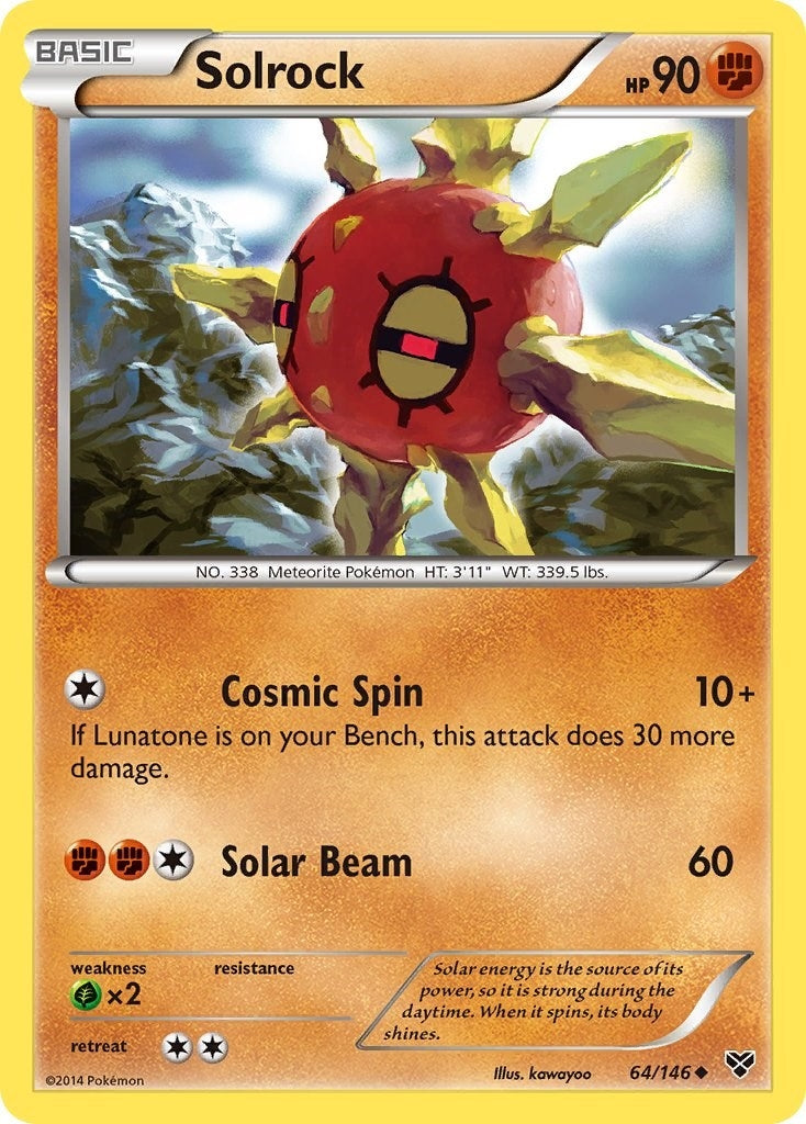 Image for Solrock (64/146) (XY Base Set) (XY) - Pokemon