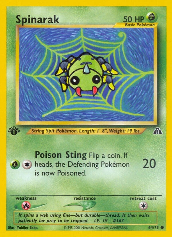Image for Spinarak (64/75) (Neo Discovery) (N2) - Pokemon