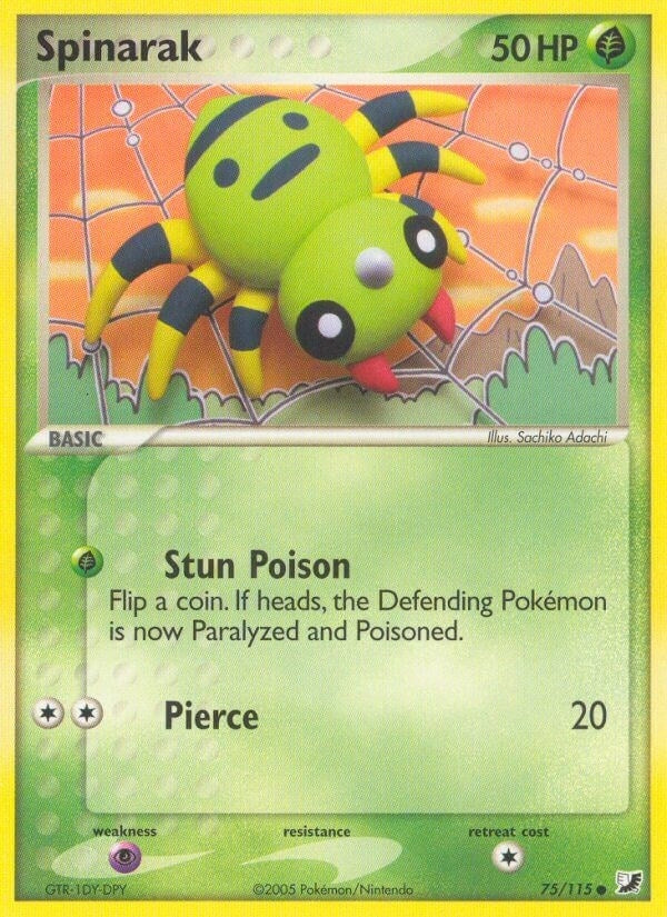 Image for Spinarak (75/115) (EX Unseen Forces) (UF) - Pokemon