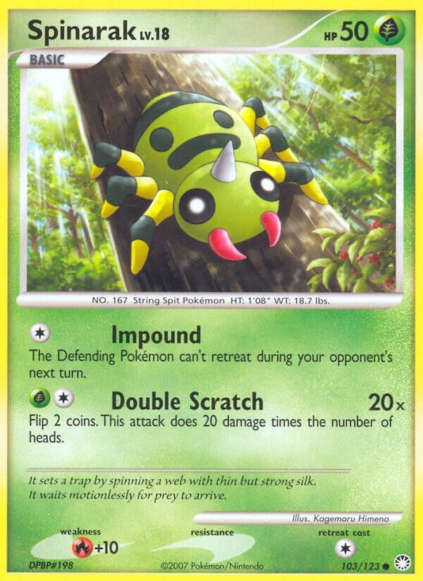Image for Spinarak (103/123) (Mysterious Treasures) (MT) - Pokemon