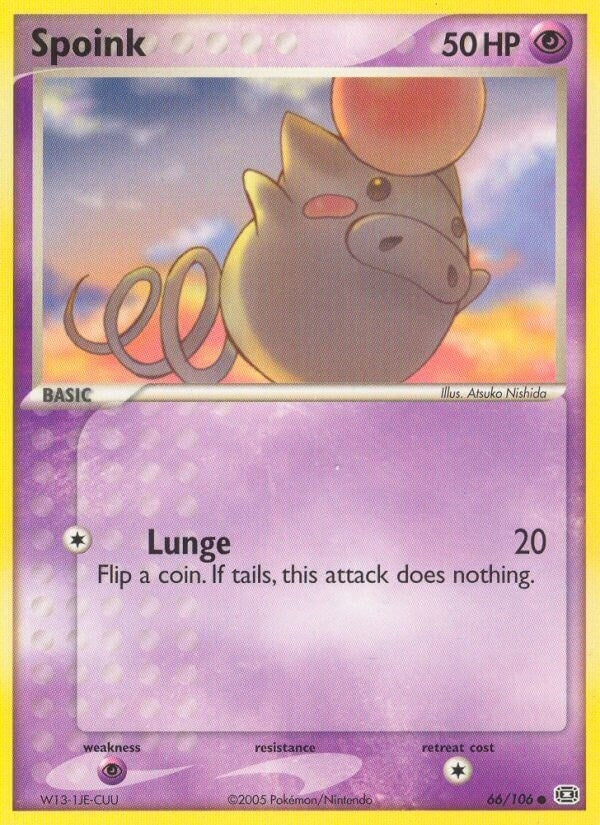 Image for Spoink (66/106) (EX Emerald) (EM) - Pokemon