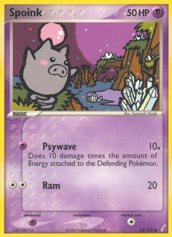 Image for Spoink (62/100) (EX Crystal Guardians) (CG) - Pokemon
