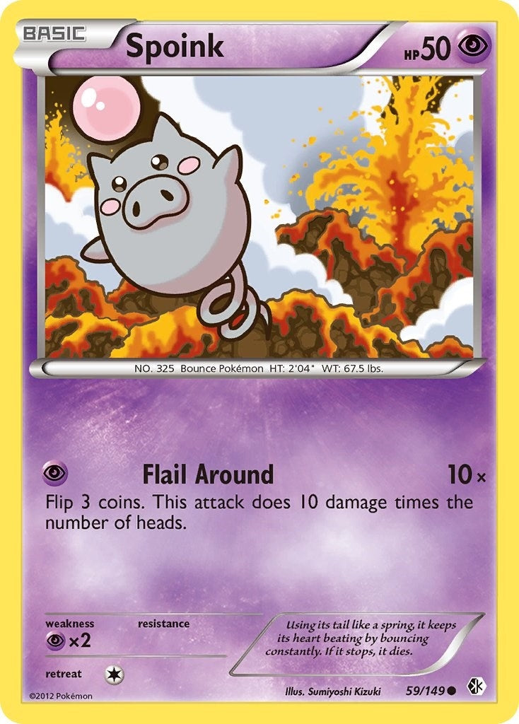 Image for Spoink (59/149) (Boundaries Crossed) (BCR) - Pokemon