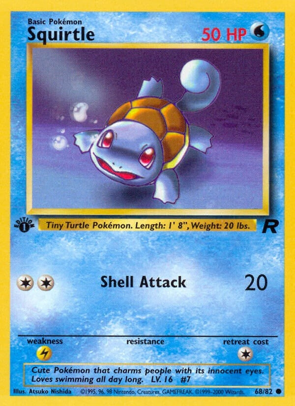 Image for Squirtle (68/82) (Team Rocket) (TR) - Pokemon