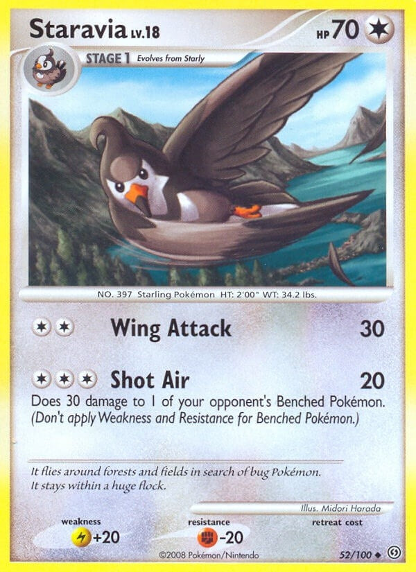 Image for Staravia (52/100) (Stormfront) (SF) - Pokemon